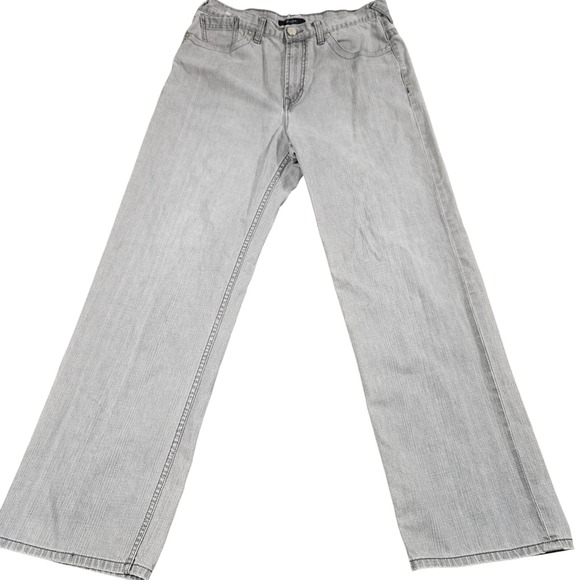 Sean John Other - Sean John Jeans Mens 34 Charcoal Wash Straight Leg Baggy Denim Streetwear Y2K